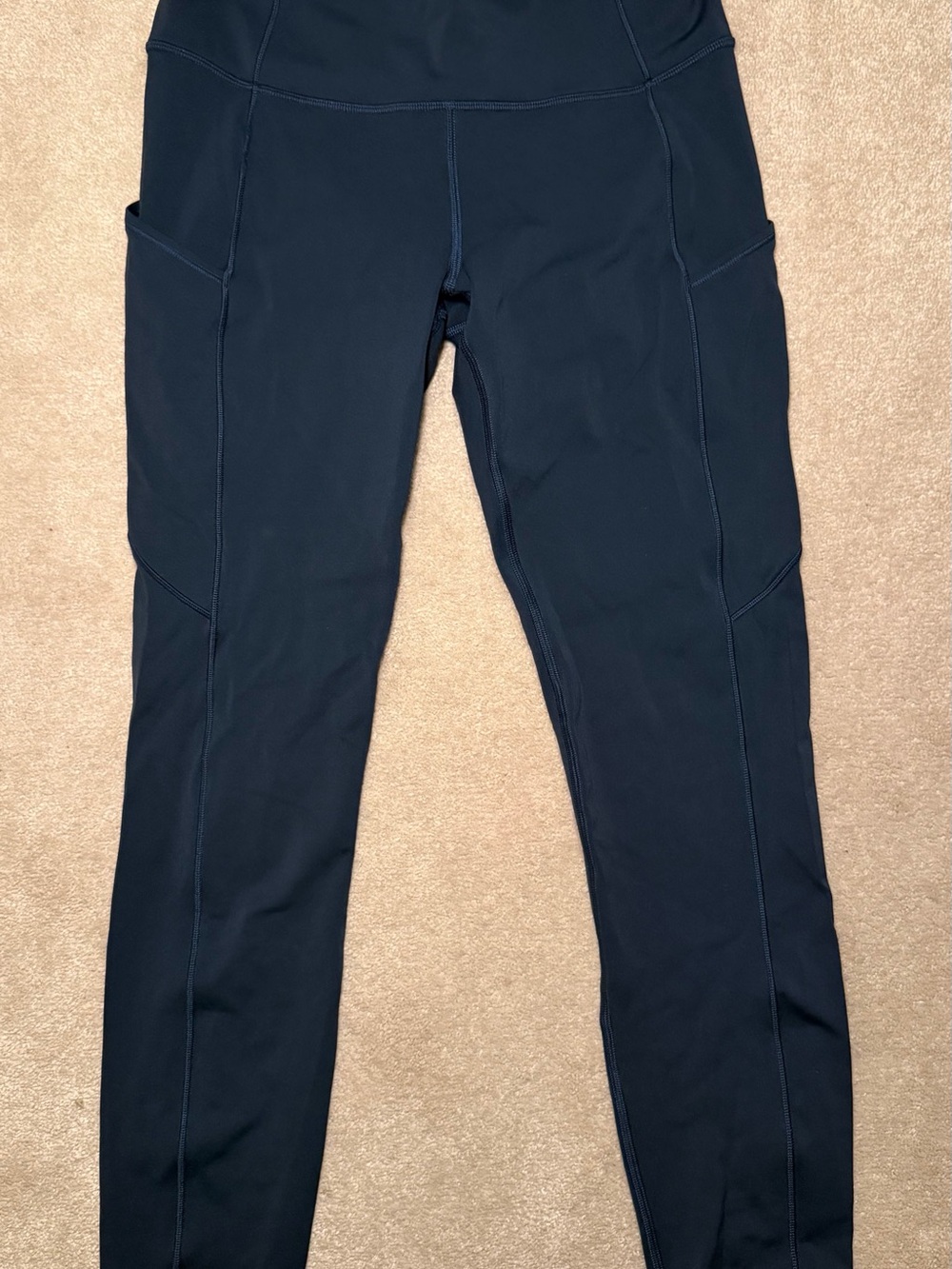 lululemon athletica Navy High-Rise Leggings with Side Pockets